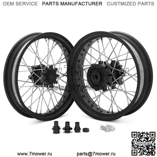 Комплект колесных дисков со спицами для мотоцикла Husqvarna Svartpilen 401/KTM Duke 390 - Image 3