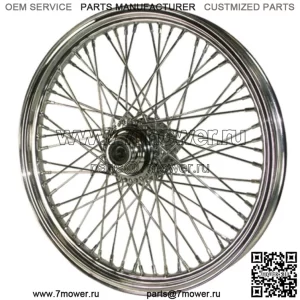 Передний хромированный диск с 60 спицами, 19 x 2,5, двойной, 84-99 Dyna Sportster Harley (для: Harley-Davidson)