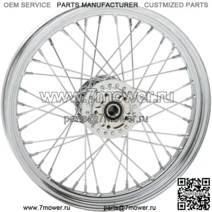 Хромированный обод переднего колеса с 40 спицами, 19 x 2,5 дюйма Harley Dyna FXD Narrowglide 04-05 SD (для: Harley-Davidson)