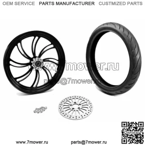 Обод переднего колеса Black Vortex 21" 3,5" Комплект шин BW Harley 08+ Custom (Для: Harley-Davidson)