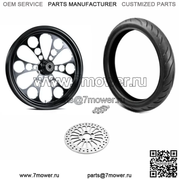 Черный Kool Kat 21 3.5 Billet Mag, обод переднего колеса, комплект шин BW Harley Single (для: Harley-Davidson)