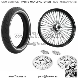 21 3.5 Черный 46 Комплект колес Fat King Spoke WW с двумя дисками Harley Touring 2008+ (Для: Harley-Davidson)