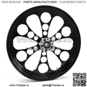 Однодисковое переднее колесо Ultima Black 18 x 3,5 Kool Kat Harley Touring 84+ (Для: Harley-Davidson)