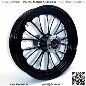 Ultima Manhattan Black Billet Aluminium 18 3.5 Обод переднего колеса Harley Touring 08+ (Для: Harley-Davidson)