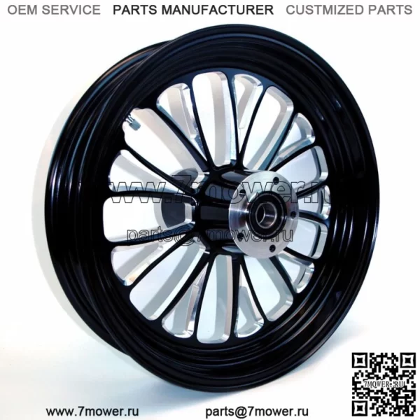 Ultima Manhattan Black Billet Aluminium 18 3.5 Обод переднего колеса Harley Touring 08+ (Для: Harley-Davidson)
