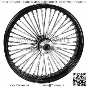 21 x 3,5 46 Переднее колесо Fat King Spoke с черным ободом, двойной диск 08+ Harley Touring (для: Harley-Davidson)