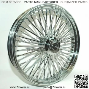 Ultima 48 King Spoke Fat 23 3,5 Передний обод Harley Touring с двумя дисками, хромированный ABS 08 (Для: Harley-Davidson)