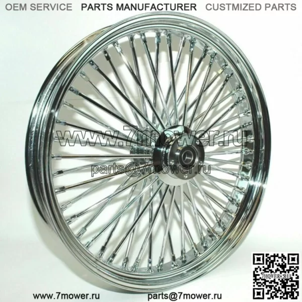 Ultima 48 King Spoke Fat 23 3,5 Передний обод Harley Touring с двумя дисками, хромированный ABS 08 (Для: Harley-Davidson)