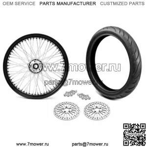 Переднее колесо, черный обод, 21 x 3,5, 60 спиц, пакет шин 08-18 Harley Touring DD BW (для: Harley-Davidson)