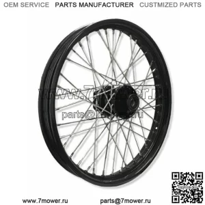 Переднее колесо со ступицей с черным ободом, 40 спиц, 21 x 2,15 дюйма Harley Wide Glide Softail 84-1999 (Для: Harley-Davidson)