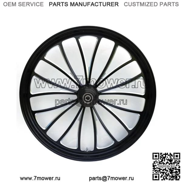 Черный Manhattan, обод переднего колеса размером 23 x 3,5 дюйма Harley Touring Softail Chopper (для: Harley-Davidson)