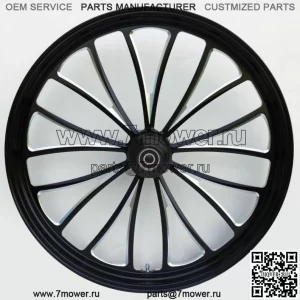 Черный Manhattan, обод переднего колеса размером 26 x 3,5 дюйма Harley Touring Single Disc 84-07 (для: Harley-Davidson)