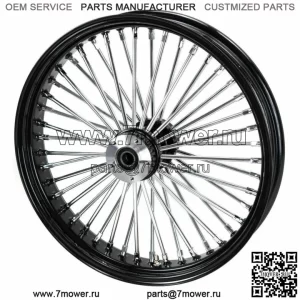 21 3,5 46 Переднее колесо Fat King Spoke, черный обод, двойной диск 08+ Harley Touring ABS (для: Harley-Davidson)