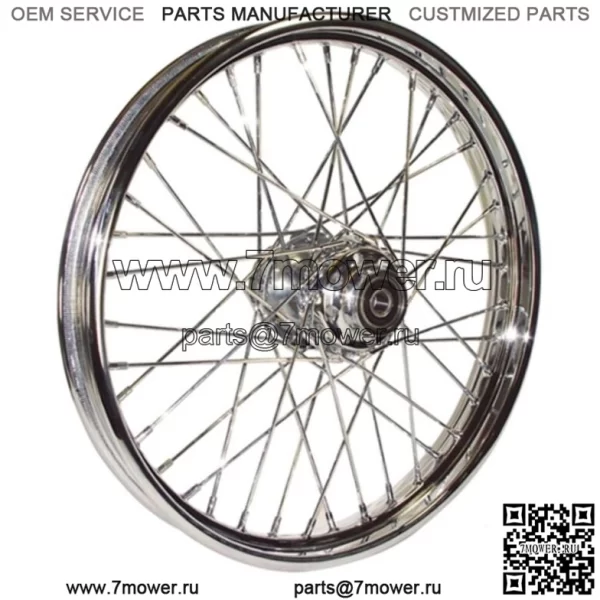 Хромированный передний обод с 40 спицами, 21 x 2,15 дюйма Harley Softail FXST Dyna 00-06 (для: Harley-Davidson)