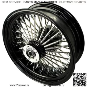 16 X 5,5 Черный 52 Fat Mammoth Spoke Обод заднего колеса ABS Harley Touring Cush 09+ (Для: Harley-Davidson)