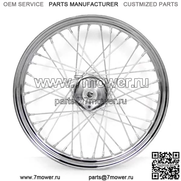 Хромированные передние колеса 19 x 2,5 дюйма, 40 спиц, 84-99 Harley Softail FXST Wide Glide (для: Harley-Davidson)