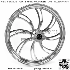 Полированный обод Vortex 18 x 3,5 переднего колеса Harley Touring Custom Dual Disc (для: Harley-Davidson)