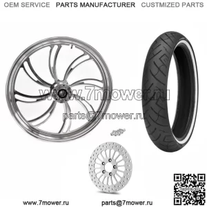 Полированная заготовка 21 Переднее колесо Vortex 21, обод SD, комплект шин WW Harley Touring (для: Harley-Davidson)