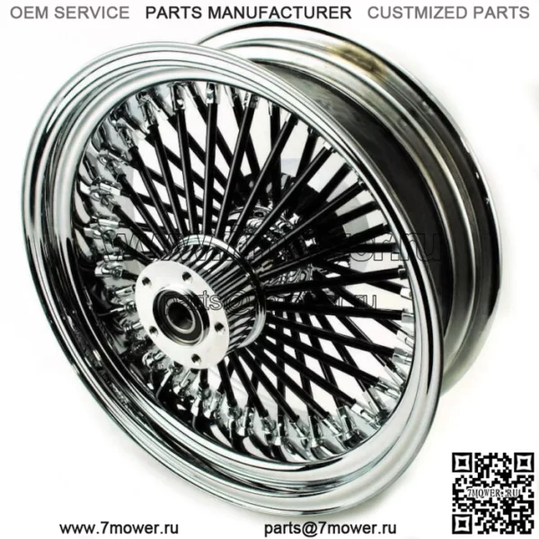 18 X 5,5, черные спицы, 52 спицы Fat Mammoth, задний обод Harley Touring 09-2023 (Для: Harley-Davidson)