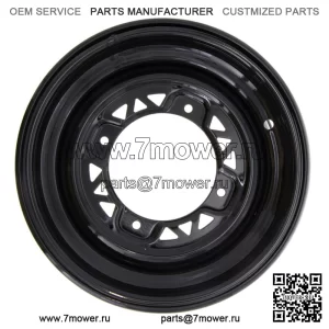 Polaris 1523448-067 Черный передний обод 12x6 Sportsman Scrambler 800 700 600 570 550 (Для: Polaris)