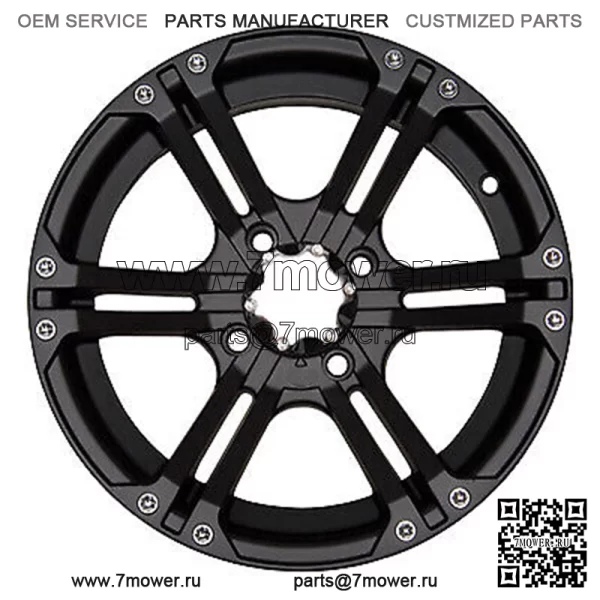 Колеса/диски для квадроциклов ITP SS212, черные, 12 дюймов Sportsman RZR Ranger (для: Polaris)