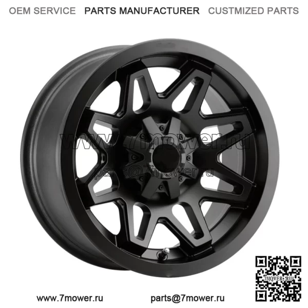 Vision UTV 416 Seven 14x7 4x156 +2,5 мм, матовый черный обод колеса, 14 дюймов (для: Polaris)