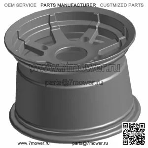 Обод Polaris OEM Rr 12x8 литой черный Sportsman 570 Ranger 570/700/800 1521105-067