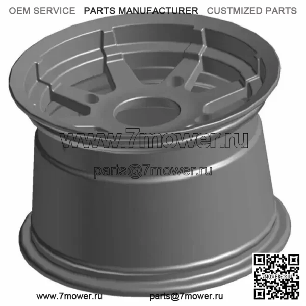 Обод Polaris OEM Rr 12x8 литой черный Sportsman 570 Ranger 570/700/800 1521105-067