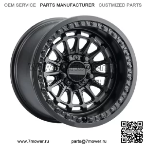 Колеса MetalFX Delta R Beadlock 15x7/15x10, черные Polaris RZR Turbo R & Pro R (для: Polaris)