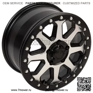 Обработанные диски Tusk Uinta с Beadlock, обод 15x7 6+1 Polaris RZR Pro R Turbo R (Для: Polaris)