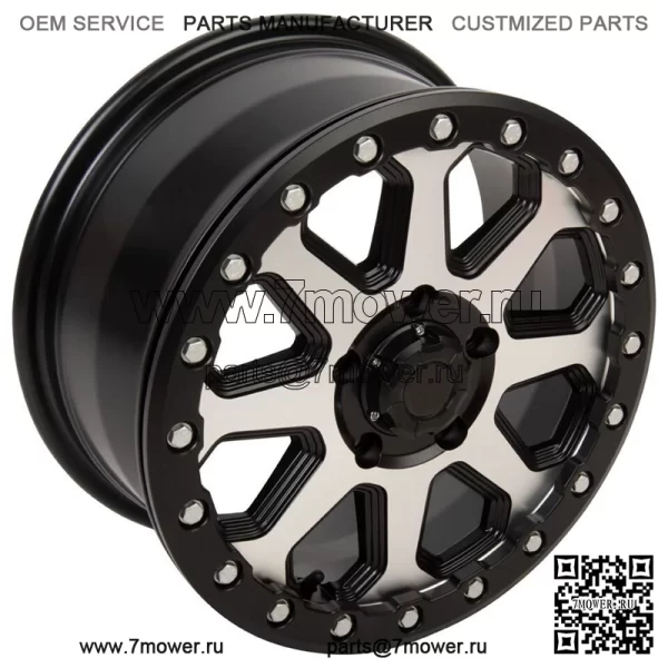 Обработанные диски Tusk Uinta с Beadlock, обод 15x7 6+1 Polaris RZR Pro R Turbo R (Для: Polaris)