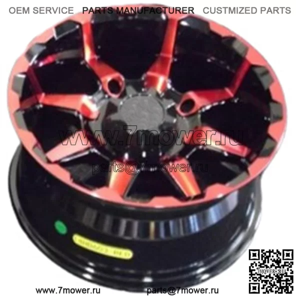 POLARIS RZR XP1000 14-ДЮЙМОВЫЕ КРАСНЫЕ КОЛЕСА STI HD6 для квадроциклов (НАБОР 4) ПОЖИЗНЕННАЯ ГАРАНТИЯ POL10K (Для: Polaris)