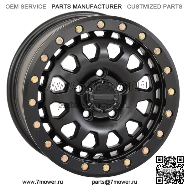 System 3 SB-6 Beadlock 15-дюймовые колеса, черные (6+1) Polaris RZR Turbo R и Pro R (для: Polaris)