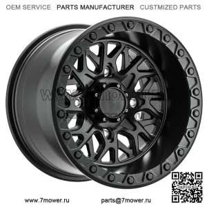 (Набор из 4 штук) Hostile UTV H133 Glamis 15x8 4x156 Сатиновые черные колеса, диски 15 дюймов (для: Polaris)