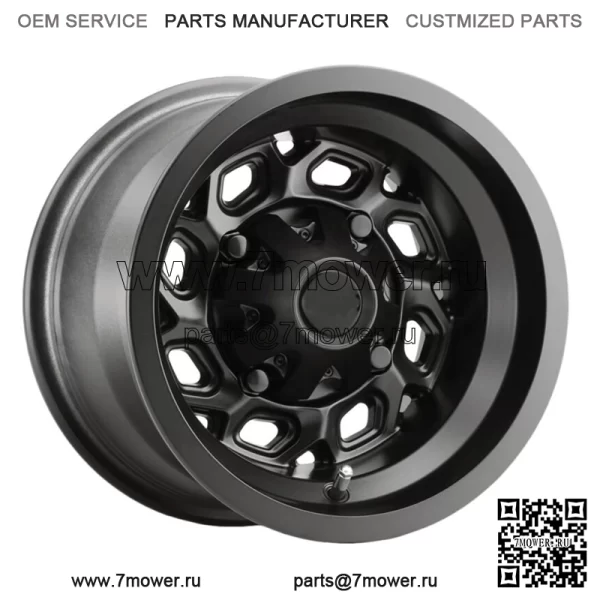 Vision UTV 361 Spyder 14x7 4x156 +2,5 мм, матовый черный обод колеса, 14 дюймов (для: Polaris)
