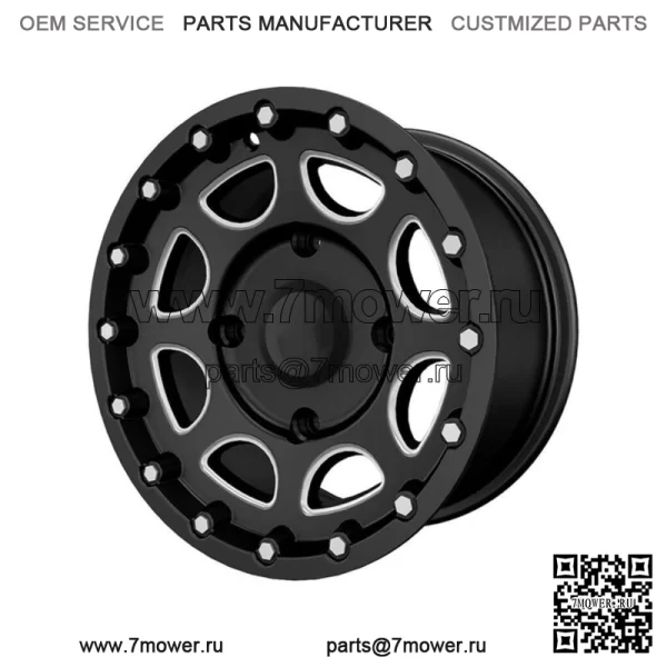 Обод колеса с передней скобой Pro Armor Accent Black 14 x 7 дюймов R14 Polaris 1522546-266 (для: Polaris)