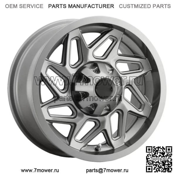 (Набор из 4 шт.) Vision UTV 361 Spyder 15x7 4x156 Металлические диски, диски 15 дюймов (для: Polaris)
