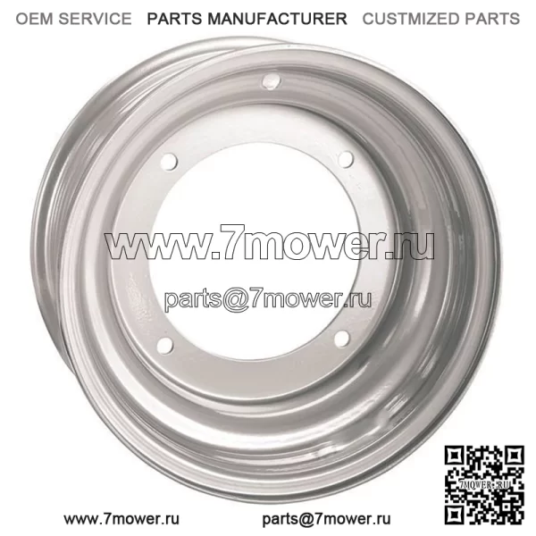 Серебристый стальной диск 10x8, 4/156, 3+5 AMS для Polaris Predator/Outlaw и Yamaha