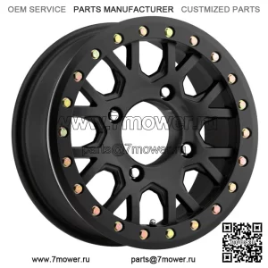 Vision UTV GV8 Invader Beadlock 15x6 4x156 +38 мм Сатиновый черный обод колеса 15 дюймов (для: Polaris)