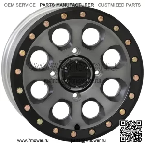System 3 SB-7 Beadlock 15-дюймовые колеса Титан (4+3) Polaris RZR 1000 XP (4) (Для: Polaris)