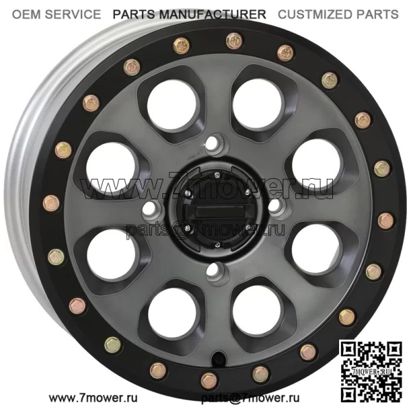 System 3 SB-7 Beadlock 15-дюймовые колеса Титан (4+3) Polaris RZR 1000 XP (4) (Для: Polaris)