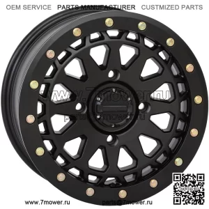 System 3 SB-6 Beadlock 15-дюймовые колеса, черные (6+1) Polaris RZR Turbo S / RS1 (4) (Для: Polaris)