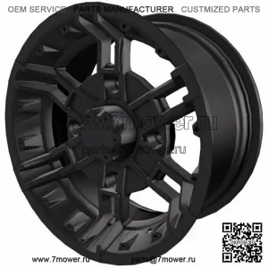 ПОДЛИННОЕ ПЕРЕДНЕЕ КОЛЕСО POLARIS 14X7 С ПРЯЖКОЙ — МАТОВЫЙ ЧЕРНЫЙ RANGER RZR GENERAL ACE