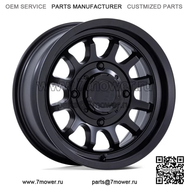 15-дюймовые колеса Black Rhino Rapid, черные Polaris RZR 1000 XP (для: Polaris)