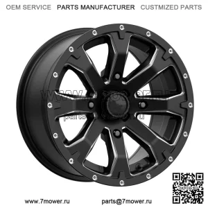 Колеса/диски MSA M42 Bounty для квадроциклов Satin Black, 14 дюймов Sportsman RZR Ranger (для: Polaris)