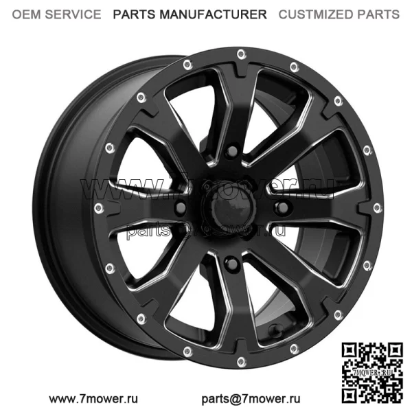 Колеса/диски MSA M42 Bounty для квадроциклов Satin Black, 14 дюймов Sportsman RZR Ranger (для: Polaris)