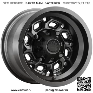 (Набор из 4 шт.) Vision UTV 361 Spyder 15x7 4x110 Матовые черные колеса, диски 15 дюймов (для: Polaris)
