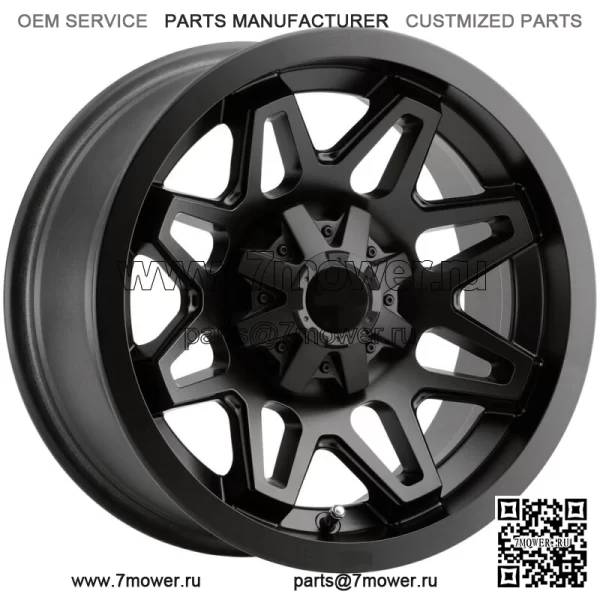 Vision UTV 416 Seven 14x8 4x156 -10,2 мм, матовый черный обод колеса, 14 дюймов (для: Polaris)