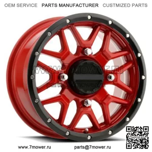 15x7 Raceline A94R Krank UTV Красное колесо 4x156 (10 мм) (Для: Polaris)
