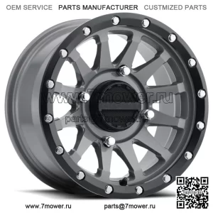 Комплект из 4 колес для квадроцикла/UTV, 15 дюймов Raceline Trophy Grey 4/156 5+2 1KXP (для: Polaris)